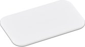 Kunststof snijplank wit 15 x 25 cm - Keukenbenodigdheden - Witte plastic snijplanken