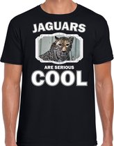 Dieren jaguars t-shirt zwart heren - jaguars are serious cool shirt - cadeau t-shirt gevlekte jaguar/ jaguars liefhebber M