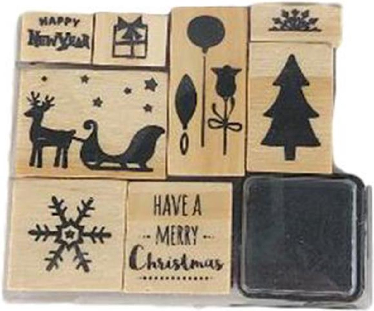 Stempelset | Kerststal - de Kroonluchter - Stamps & Stationery