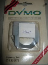 Dymo Tape 6mm x 2mtr deluxe mini zwart