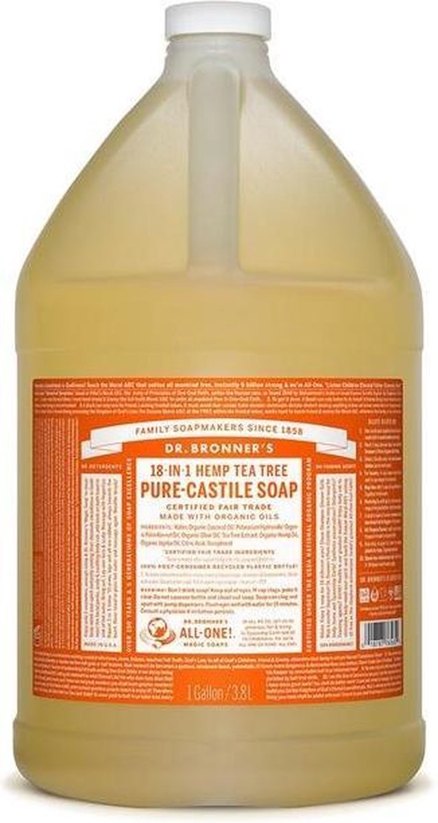 Dr Bronners bronners liquid soap tea tree 3785 ml