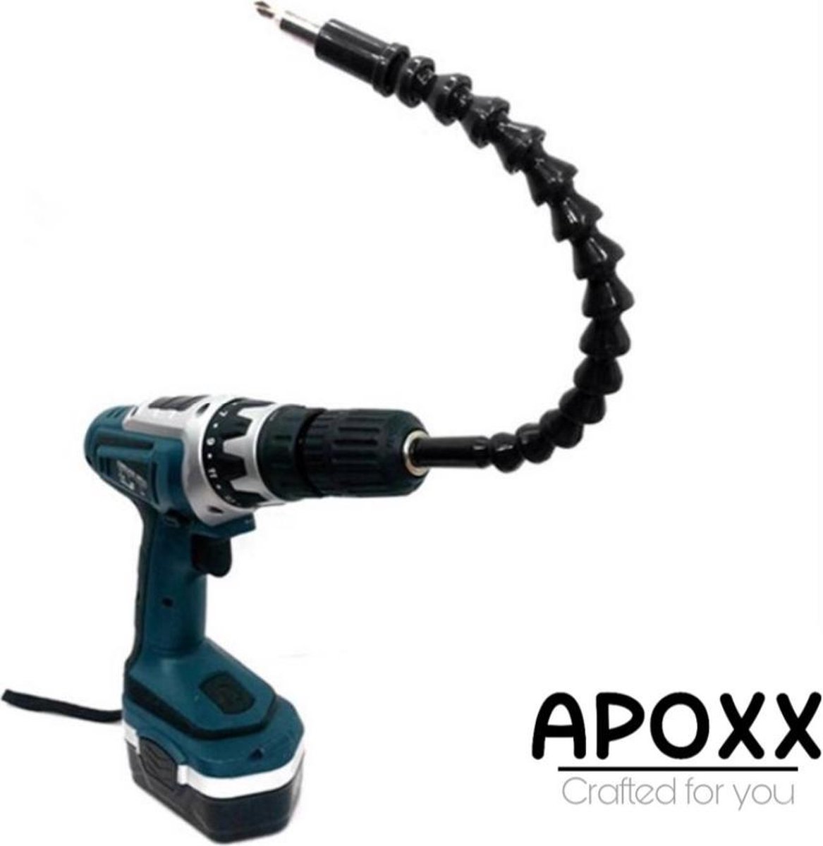 Estmoon flexibele schacht bits boorverlenging en 105° hoekschroevendraaier opzetadapter met 1/4-inch snelwissel en magnetische bithouder (hoekschroevendraaier