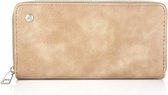 Yoonz - Portemonnee Beige - Rits Portemonnee - Afneembaar Polsbandje - 1 Rits - Kunstleer