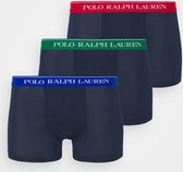 3pack boxershorts polo ralph lauren blauw denim kleuren maat l