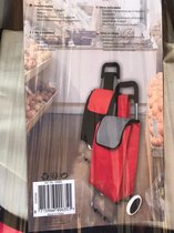 Super gave rode boodschappen wagen trolley