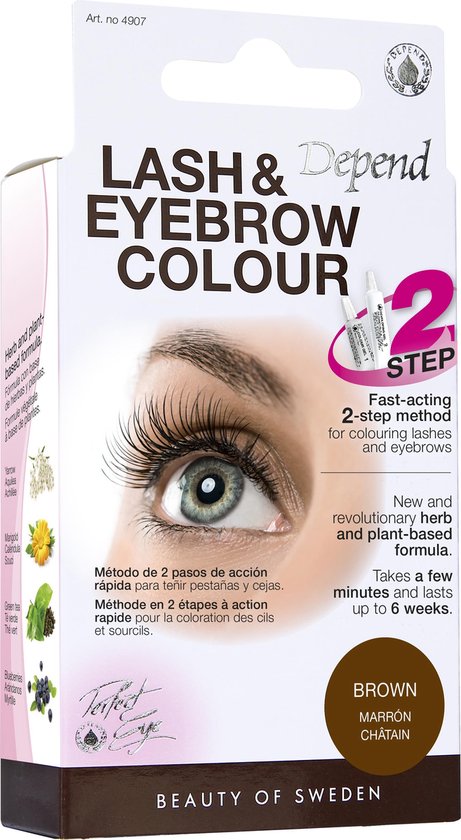 Depend Lash & Eyebrow Colour Brown  - Wimperverf en Wenkbrauwverf - Depend
