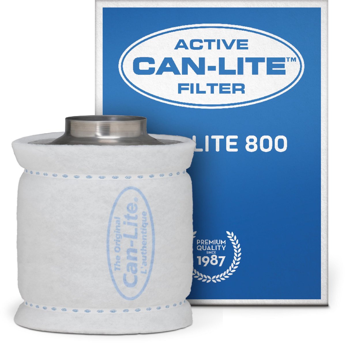Can Filter Lite 800 Staal Koolstoffilter 800 m³/h - 33 cm x 30 cm - Flens 200 mm