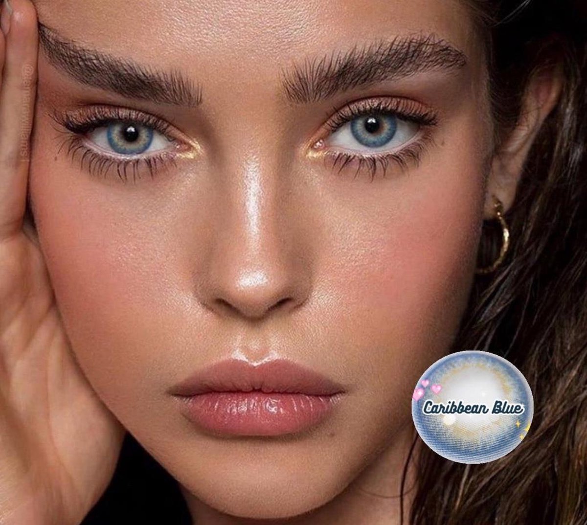 Lens Blauw - Lens Caribbean Blue - Blue lens