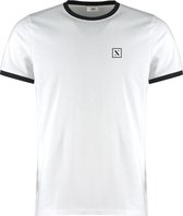 LXURY Élance Heren - Retro T-Shirt - Wit - Maat M - Kleding volwassenen