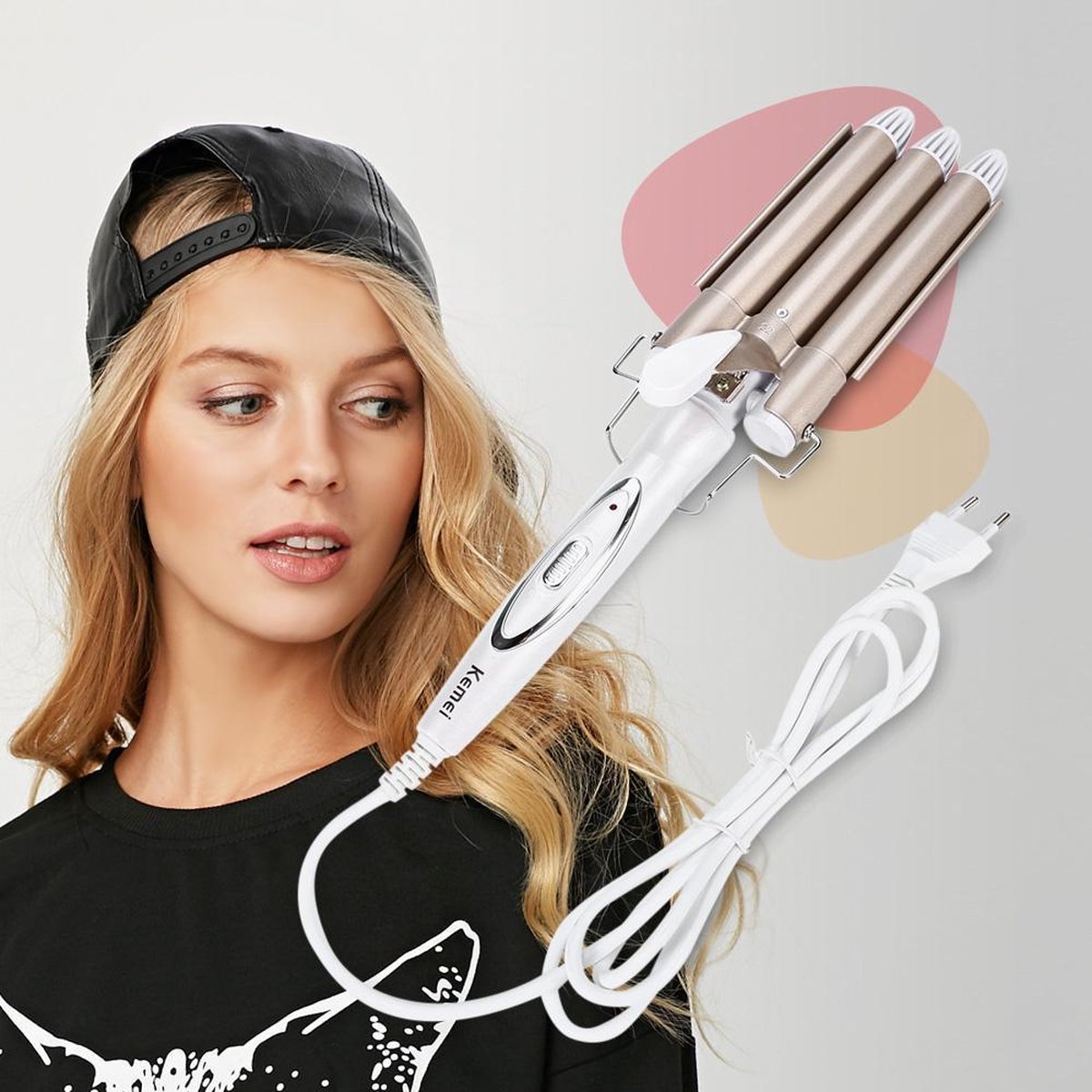 Kemei Professional - Golvenkrultang - afbeelding 2