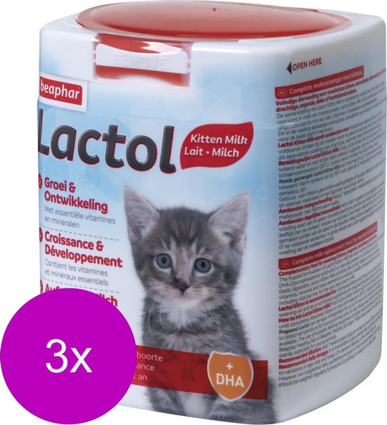 3x Beaphar Lactol Melk Kitten 500 gr