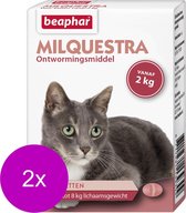 Beaphar Milquestra Kat - Anti wormenmiddel - 2 x 2 tab 2 Tot 12 Kg