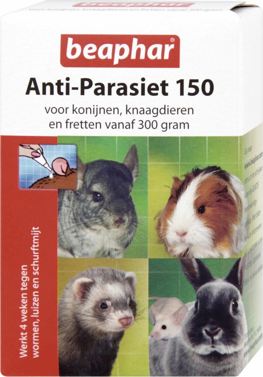 Beaphar Anti-Parasiet 150 Knaagdier - 4 PIP
