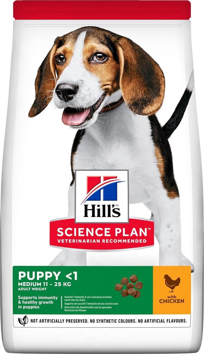 Hill's Science Plan Canine Puppy Healthy Development Medium Kip 12kg
