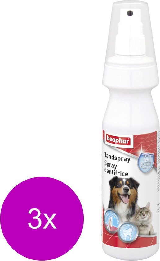 Beaphar Tandspray - Gebitsverzorging - 3 x 150 ml