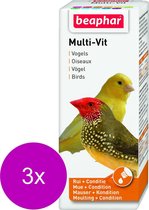 Beaphar Multi-Vitamine Vogels - Vogelapotheek - 3 x 50 ml