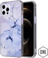 Samsung S20+ hoesje siliconen - marmer paars | Samsung Galaxy S20 Plus case | TPU transparant back