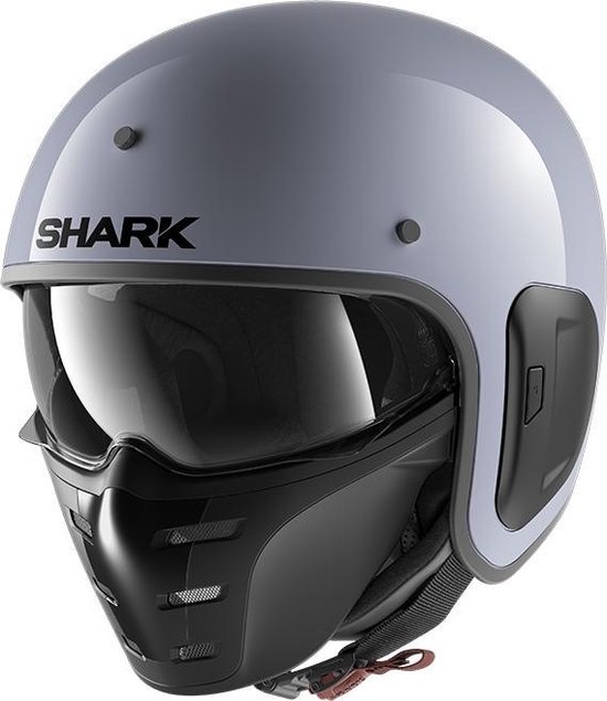 SHARK S-DRAK 2 BLANK Motorhelm jethelm Zilver Nardo - Maat M