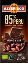 2 x-Chocolade reep-100% Vegan-Fairtrade-85% Puur