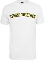 Urban Classics Heren Tshirt -2XL- Strong Together Wit