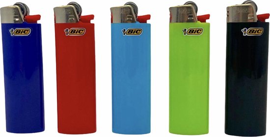 BIC Maxi lighter aanstekers - 5 stuks - verschillende kleuren