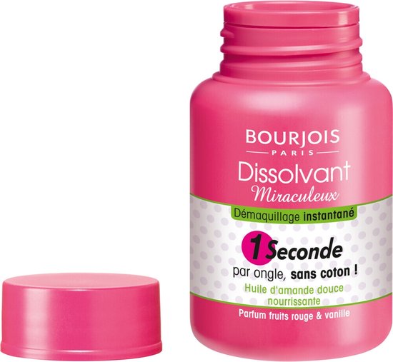 Bourjois Dissolvant 1 Seconde Magic Nail Nagellakremover 01 Transparant zonder Aceton 75 ml
