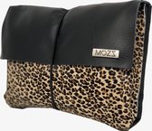 MOZZ Luieretui Leer Zwart Baby-jaguar
