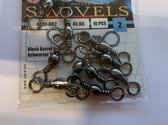 Spro - Ton wartel / Swivel - maat 2 - 10 stuks - 45 kg trekkracht