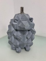 Stenen egel met fakkel - één stuk