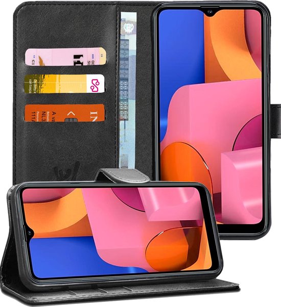 Samsung Galaxy A20s - Housse de livre Portefeuille Noir