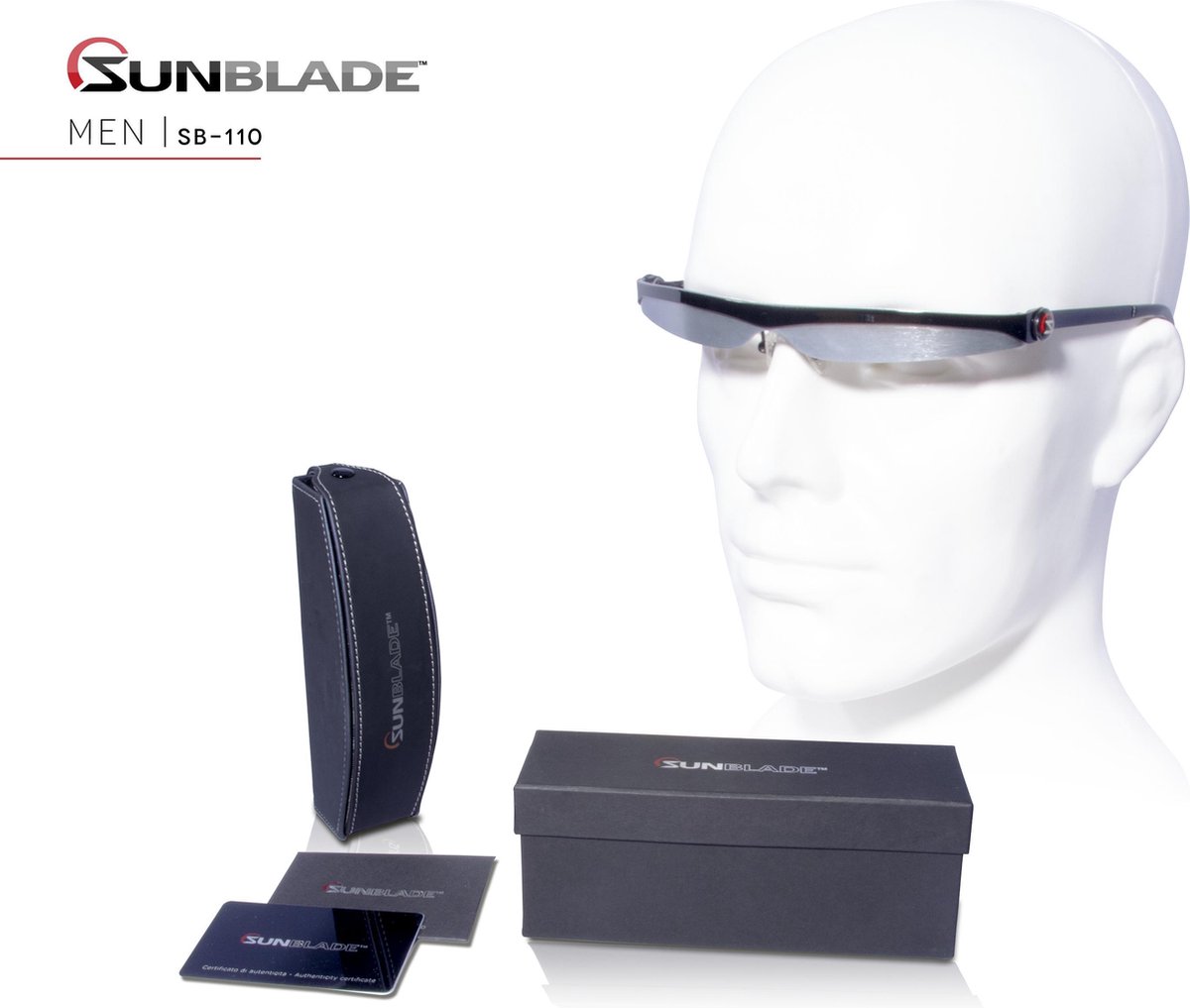 Sunblade SB-110 Fashion - Design zonnebril - Uniek ontwerp zonder glazen!