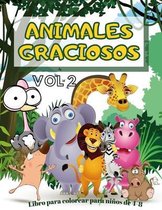 Animales Graciosos Libro para colorear para ninos de 4-8