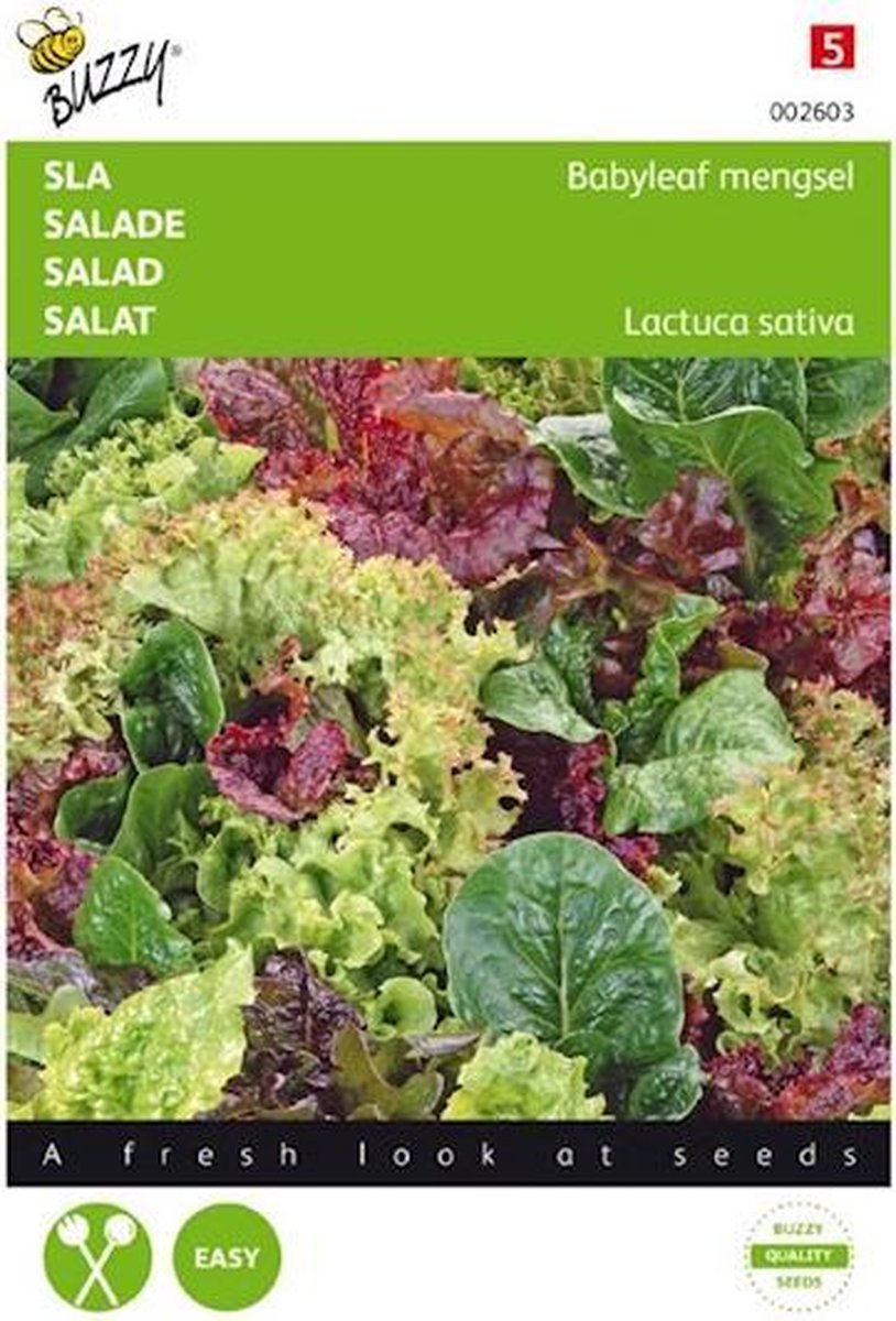 Buzzy zaden - Sla mengsel babyleaf groentezaden