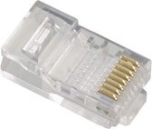 Gembird - RJ45 krimp connectoren met doorsteekmontage voor U/UTP CAT6 netwerkkabel - 100 stuks