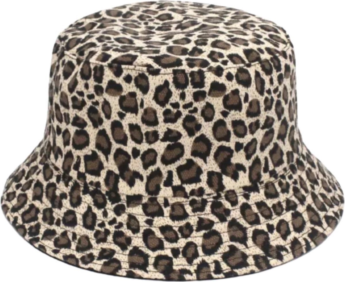 Bucket hat - panterprint - Zonnehoedje - Vissers Hoed - Vrouwen - Hiking - Merkloos