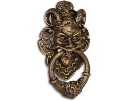 Deurklopper - Gietijzeren Duivel - Bronzen gezicht