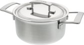 Demeyere Industry 5 Kookpan – Inductie – Dubbelwandig Deksel - 20 cm – 3L Inhoud