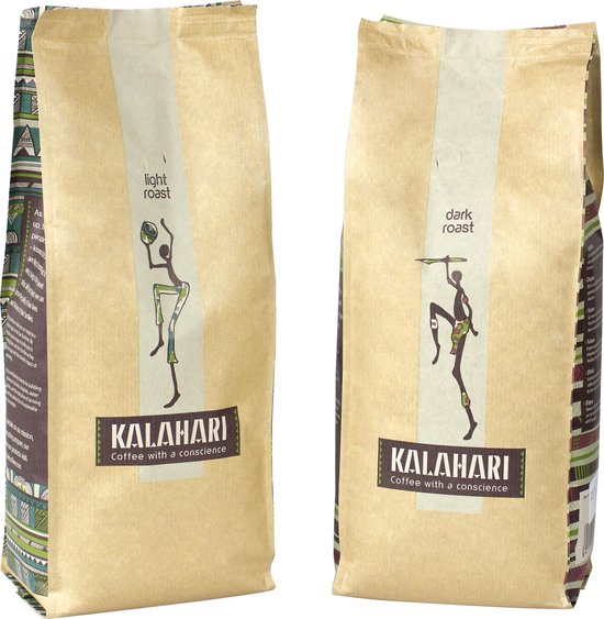 Kalahari Dark Roast 1 kilo koffiebonen - Hoge kwaliteit - Unieke melange - 100% CO2 neutraal brandproces - Arabica bonen - Hand geplukt