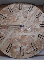Houten klok analoog