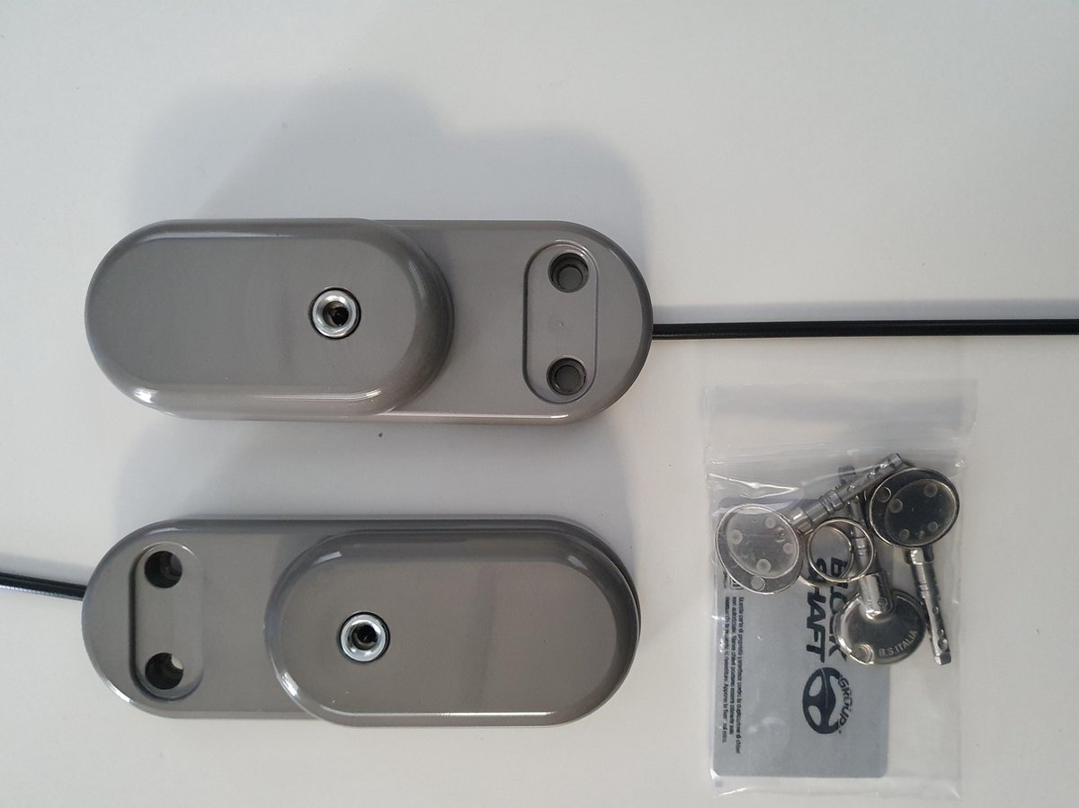 Gatelock - deadlock - deurslot auto & motor - per set van 2 stuks