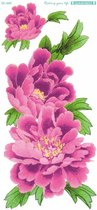 Temporary tattoo | tijdelijke tattoo | fake tattoo | pioenrozen - peonies | 105 x 120 mm