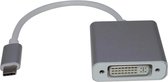 Affichage de l'adaptateur USB-C vers DVI I - Convertisseur Premium - Ordinateur portable / PC tout-en-un / Beamer - DVI de type C - Argent pour les appareils avec écran USB-C