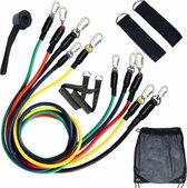 Weerstandsbandenset - resistance tubes - fitness elastieken - gratis online ondersteuning!