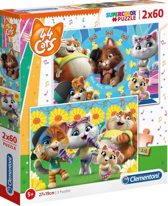 Clementoni Maxi Puzzle '44 Cats' – 24 Extragroße Teile Für Kinder Ab 3 Jahren