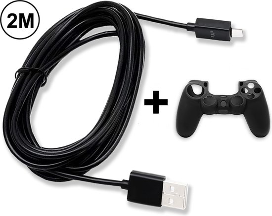 Chargeur de manette PS4, 1,8 m, câble de charge de manette Playstation 4,  long câble de chargement micro USB pour PS4/PS4 Pro/PS4 Slim/PS4, manettes  Xbox One X/One S : : Jeux vidéo