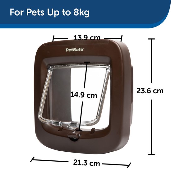 PetSafe Staywell Microchip Kattenluik - Bruin