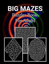 Big Mazes Puzzles Book For Adults