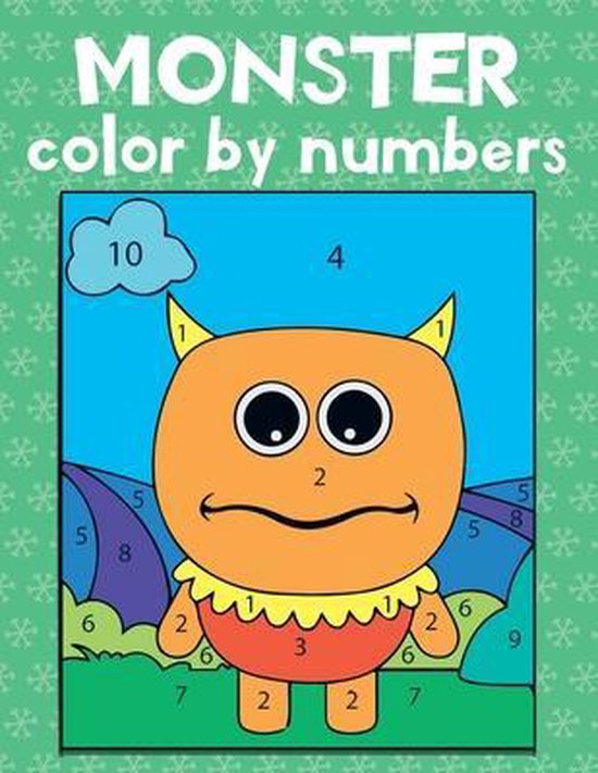monster color by numbers, Jane Kid Press 9798590689736 Boeken