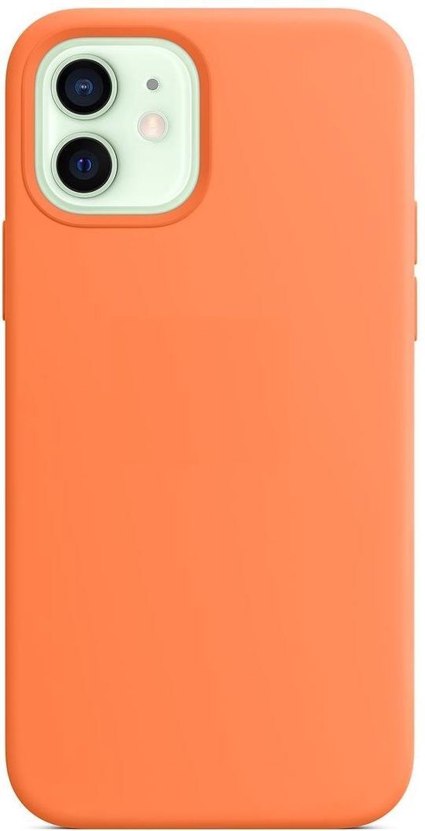Pixiu Siliconenhoesje voor iPhone 12 Pro - iPhone 12/12 Pro hoesje - Geen magnetische ring - Oranje