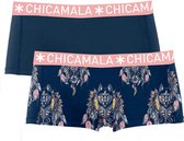 Chicamala meisjes 2P shorts huski blauw - 158/164